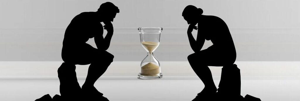The sand in an hourglass emptying all too quickly.